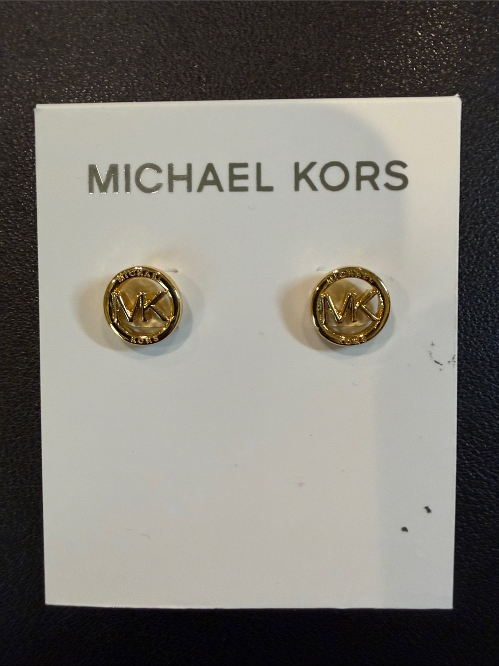 NWT Michael Kors Logo Earrings - Picture 2 of 3